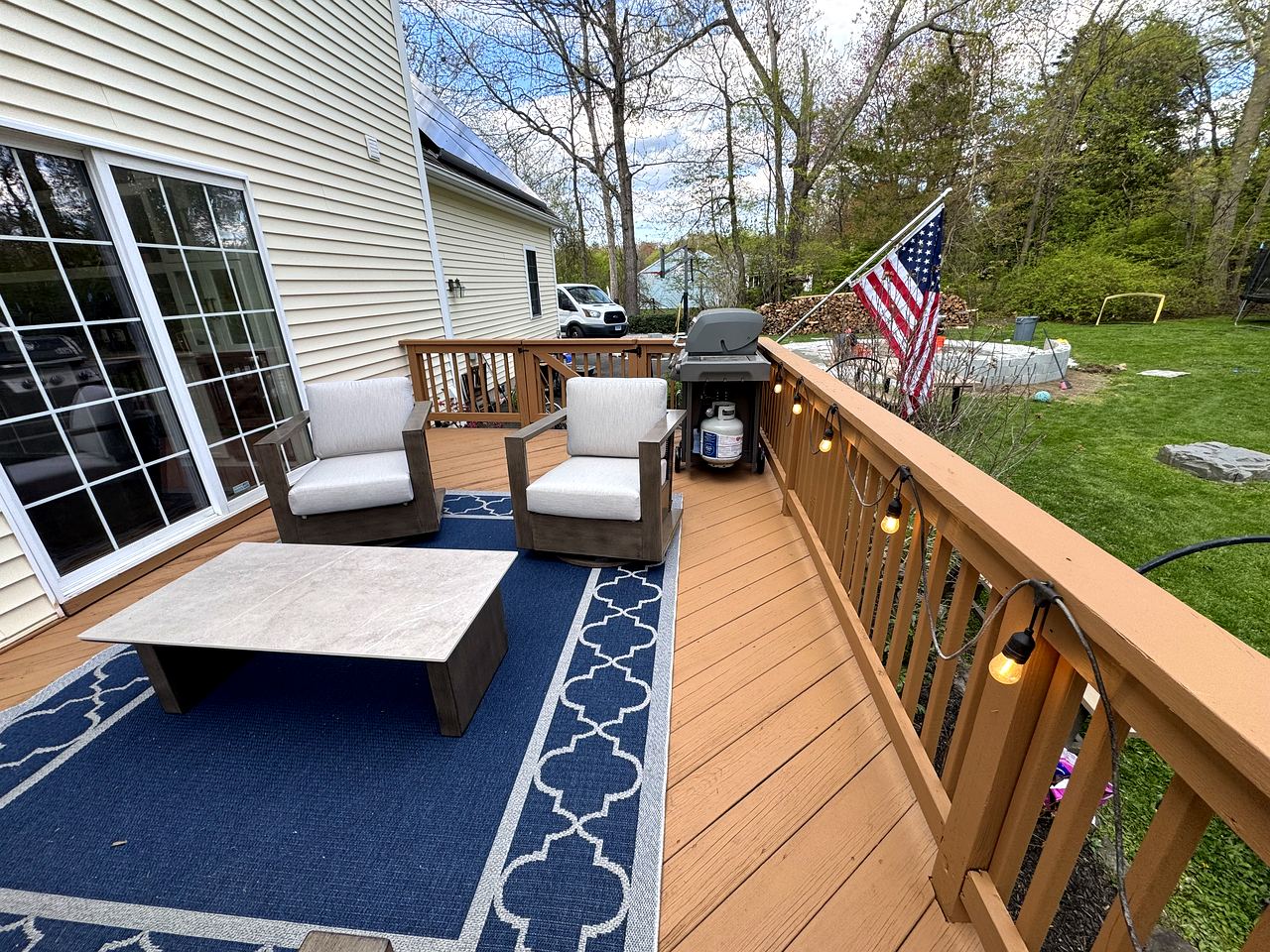 Composite deck construction